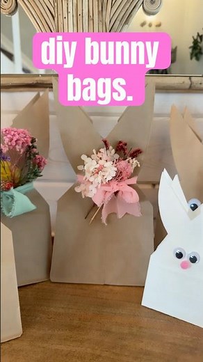 5-Minute Bunny Bags 🐰 Easy & Adorable Easter Gift Idea #craftideas