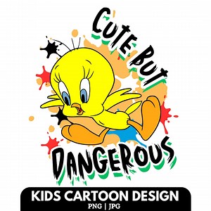 Tweety Bird Cartoon PNG: Kids T-shirt Design (digital Download - Etsy