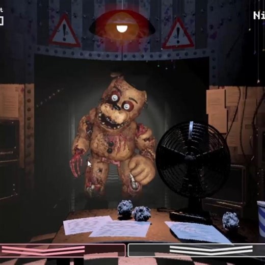 Mike Springlocked Inside Withered Freddy (FNaF Jumpscares)