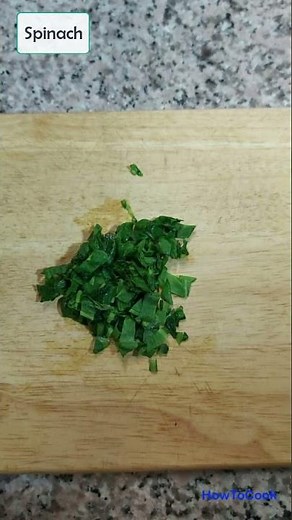 Easy Spinach Cheese Omelette Recipe || Shorts video