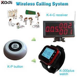 [Hot Item] Wireless Restaruant Table Buzzer with Display and Watch