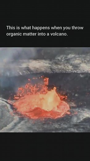 Awakening a Volcano with Frenzied Organic Matter Bubbles