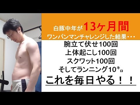 中年のおっさんが13か月間ワンパンマンチャレンジした結果