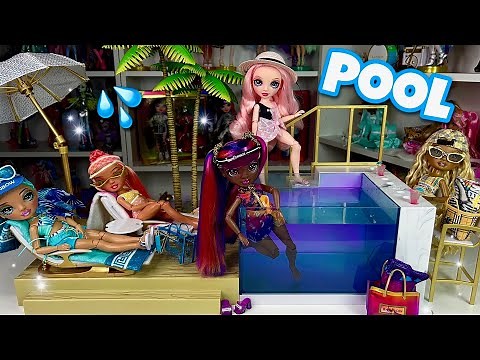 Rainbow High Pool?! Pacific Coast Color Change Pool & Beach Club Unboxing/Review | Zombiexcorn