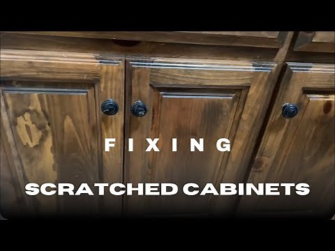 How to Fix scratched cabinets
