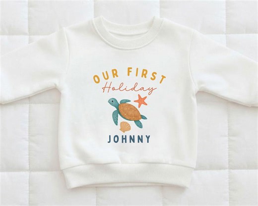 Our First Holiday Outfit: Sea Turtle Themed Baby Clothes for A Special Vacation Announcement - Etsy