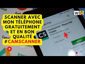 Scanner avec mon téléphone gratuitement et en bon qualité #camscanner
