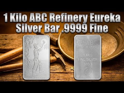 1 Kilo ABC Refinery Eureka Silver Bar .9999 Fine