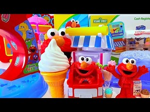 12 Satisfying Minutes SESAME STREET TOYS Elmo Ice Cream Toy Collections Playing Unboxing