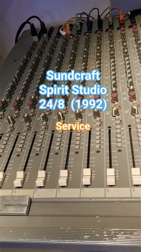 Soundcraft Spirit Studio 24/8 (1992) Service #Soundcraft #mixer #audiopro #service #vintage #retro