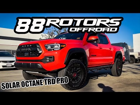 2023 TOYOTA TACOMA TRD PRO IN SOLAR OCTANE LIFTED