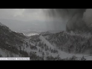草津白根山で噴火 ゲレンデに噴石 「LIVECAMERA 」草津白根山ゴンドラ雲上カメラ映像から