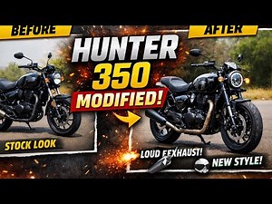 Hunter 350 Modified 😍 | Complete Transformation | Exhaust, Look & Sound