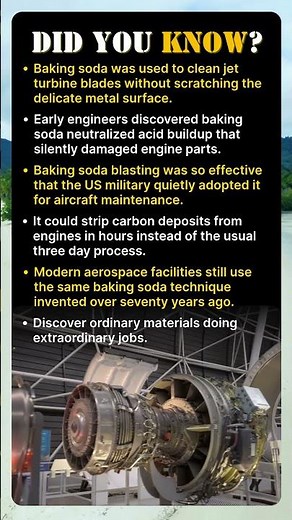 Why Jet Engines Are Cleaned With Ordinary Baking Soda