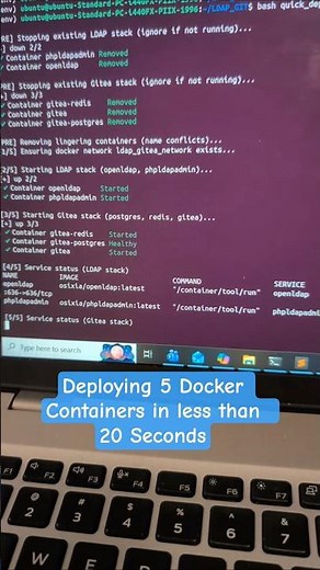 Testing LDAP #authentication with gitea integration. #linux #ytshorts #bashscripting #docker #shorts