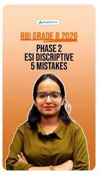 5 Mistakes RBI ESI Descriptive | Answer Writing For RBI Grade B | RBI Grade B Phase 2 | Anuj Jindal