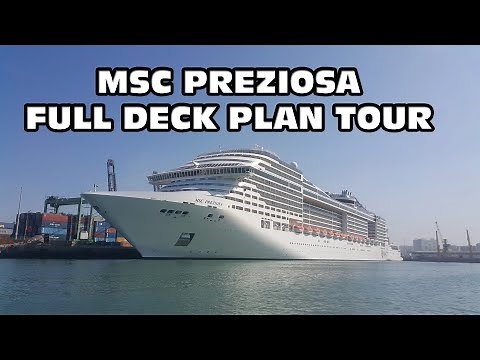 Msc Preziosa cruise ship full deck plan tour