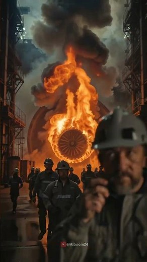 Turbine Catches Fire and Explodes Inside Factory – Engineers Escape Seconds Before! ⚙️🔥💥