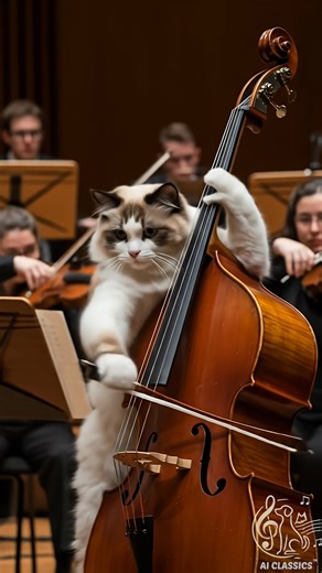 Maged M on Instagram: "Beethoven Symphony No. 5 - Ragdoll cats The first movement of Beethoven’s iconic 5th Symphony comes alive with elegant Ragdoll cats playing as a full feline orchestra—an unforgettable blend of fur and symphony. #beethoven #beethoven5 #beethoven5thsymphony #ragdollcats #classicalmusic #ragdollcat #catsofinstagram #beethoven5thsymphony #orchestra #catvideos #catreels #musicalcats #furryfriends #funnycatvideos"