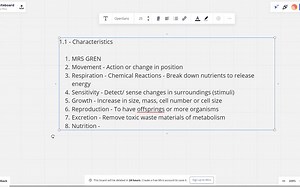 IGCSE Biology - Chapter 1 Characteristics and Classification of Living Organism