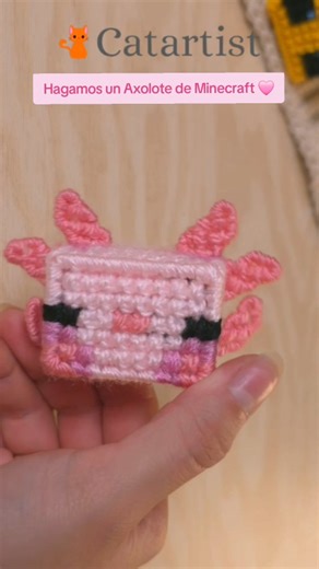 Amigurumis & Animé | Hagamos un Axolote de Minecraft 🤩🩷 Tutorial completo en Youtube 🫶 . . . . . . #minecraft #ajoloteminecraft #axolotlminecraft... | Instagram