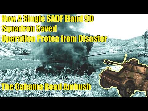 How A Single SADF Eland 90 Squadron DESTROYED 3 Soviet T-34 FAPLA Tanks In The Cahama Road Ambush