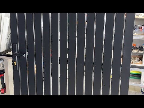 DIY Aluminium vertical picket pedestrian gate assembly guide