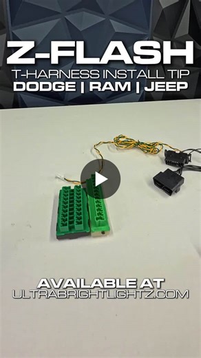 When installing a Z-Flash module on Dodge, Jeep, or Ram vehicles, proper T-harness placement on the star board is an important step during setup.Here’s a quick installation tip:• Vehicles will… | Ultra Bright Lightz
