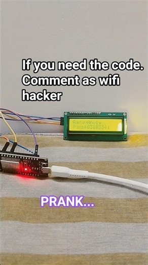 #wifi hacker prank# esp32 #IOT # as prank