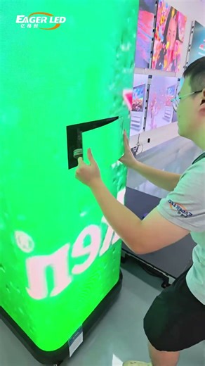 This type of LED module can be used to create displays of any shape#eagerled #leddisplay #ledscreen