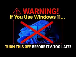 Turn This OFF in Windows 11 Before It's Too Late! 🔥 Critical Setting You MUST Check!