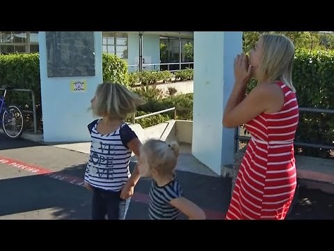 Military Dad Surprises Wife And Daughters With Homecoming - Emotional Surprise 2016