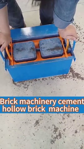 Concrete Block Machine | 30 Bricks/Hour | Custom Molds for Pavers, Fire Pit Blocks, Garden Tiles, Walkway Bricks | Portable & Efficient | DIY Brick Maker | for Home & Commercial Use (blue H2)