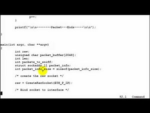 Generic Packet Sniffer Programming