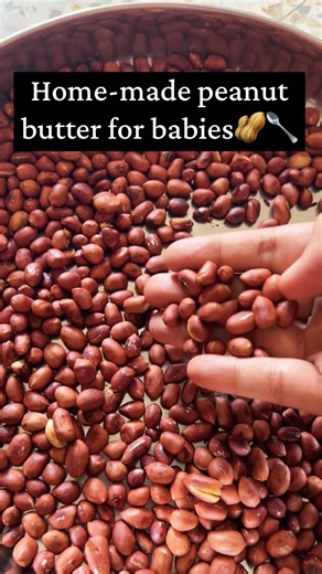 Homemade Peanut Butter for Babies 🥜 | 1 Ingredient Recipe | No salt or sugar added