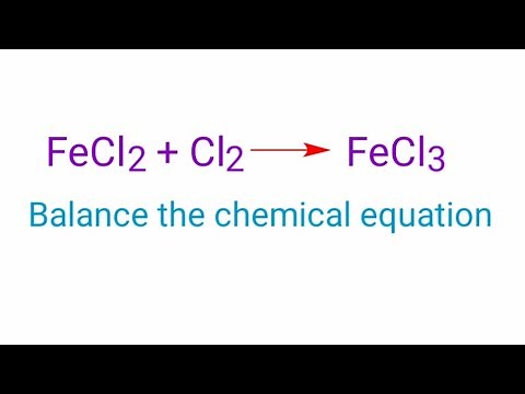 FeCl2+Cl2=FeCl3 balance the equation. fecl2+cl2=fecl3 ferrous chloride and chlorine reaction