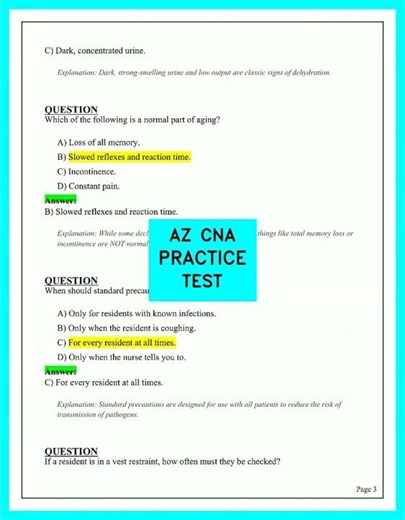 AZ CNA Practice Test 2026: The Hardest Questions You Must Master to Pass