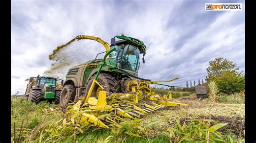John Deere 8600i Forage Harvester at Work in the Field
