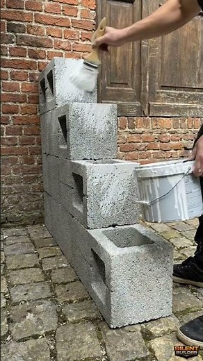 Turned cinder blocks into a rustic wooden staircase 🪵
