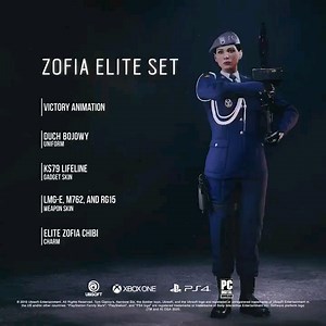 Zofia的精英套装现已上市。解锁Duc