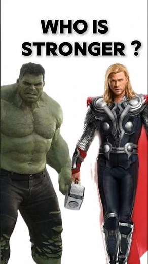 Thor vs Hulk, who is stronger?#hulk #thor #marvel