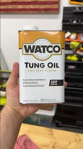 Applying Tung Oil for the First Time!