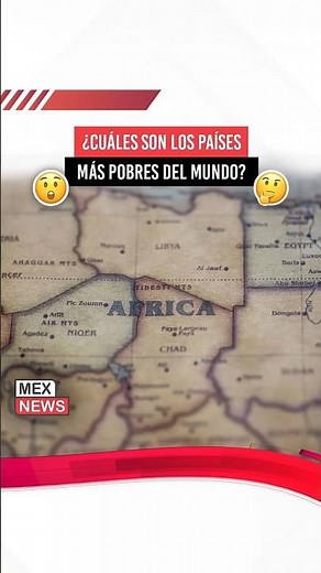Los países más pobres del mundo siguen concentrándose en África. 🌍 💔