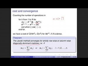 Iterative Methods to Solve Linear Systems