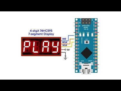 Creating Arduino Library for 74HC595 Display