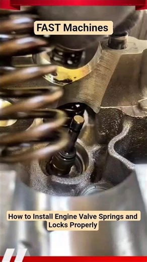 How to Install Engine Valve Springs and Locks Properly #shorts #mechanic
