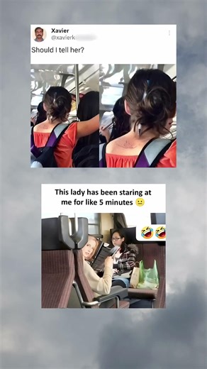 Why is this lady staring at me for about 5 minutes 😂🤣