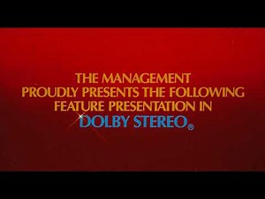 Dolby Stereo - the management proudly presents (Cinema Concepts) 35mm film scan