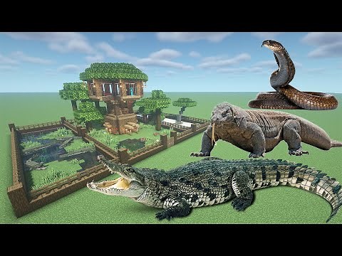 How To Make an Anaconda, Crocodile, and Komodo Farm in Minecraft PE