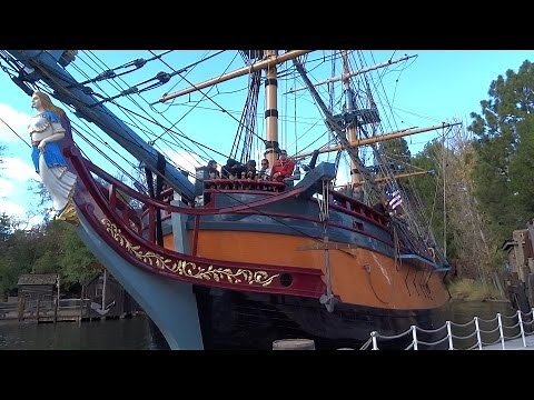 Sailing Ship Columbia full journey during final week at Disneyland 2016 before temporary closure